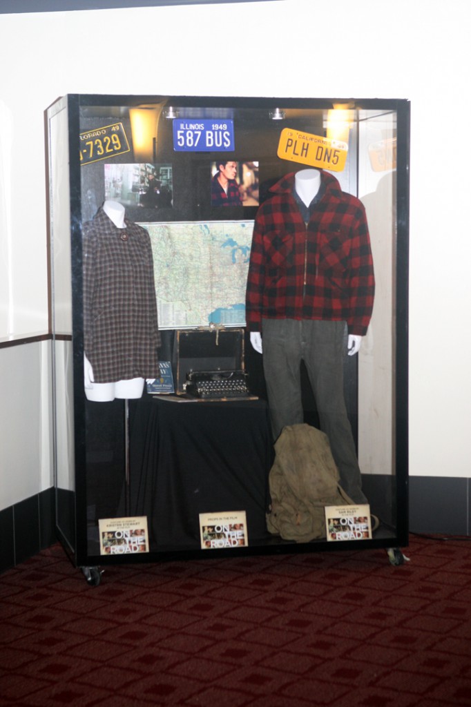 ON THE ROAD at the ArcLight Hollywood, featuring props and costumes worn by Kristen Stewart & Sam Riley