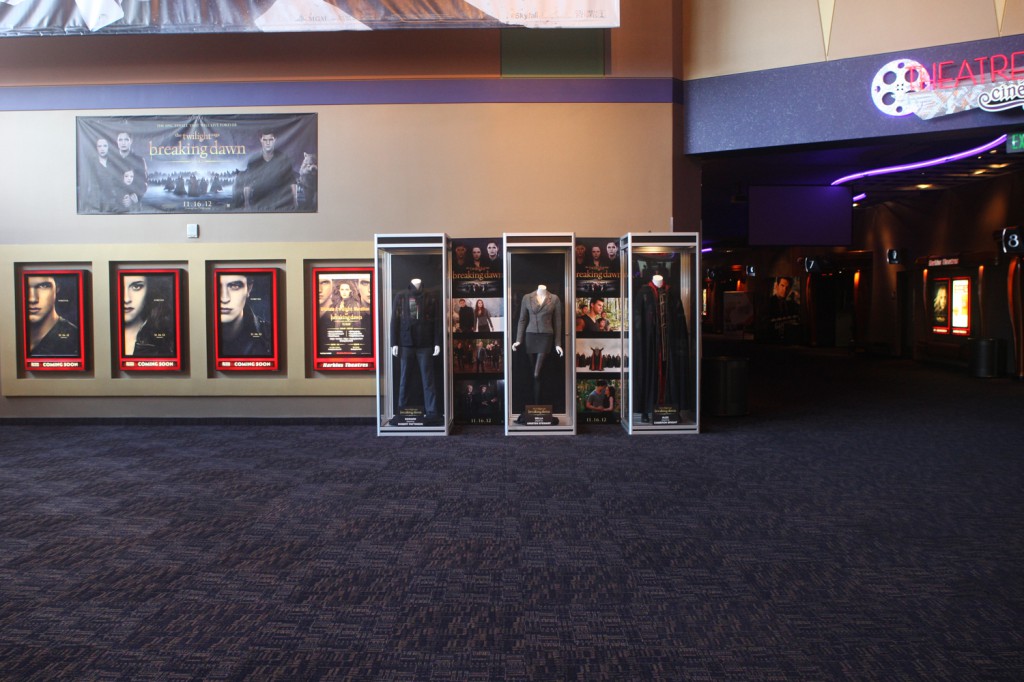 At the Tempe Marketplace in Arizona, featuring costumes worn by Robert Pattinson, Kristin Stewart & Cameron Bright.