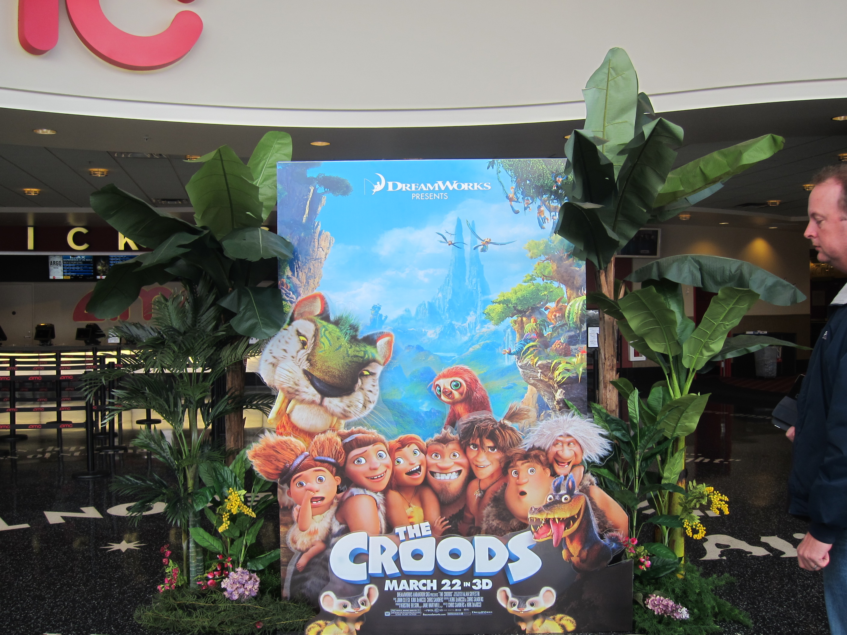 THE CROODS special 4 layer display at the AMC Century 15.