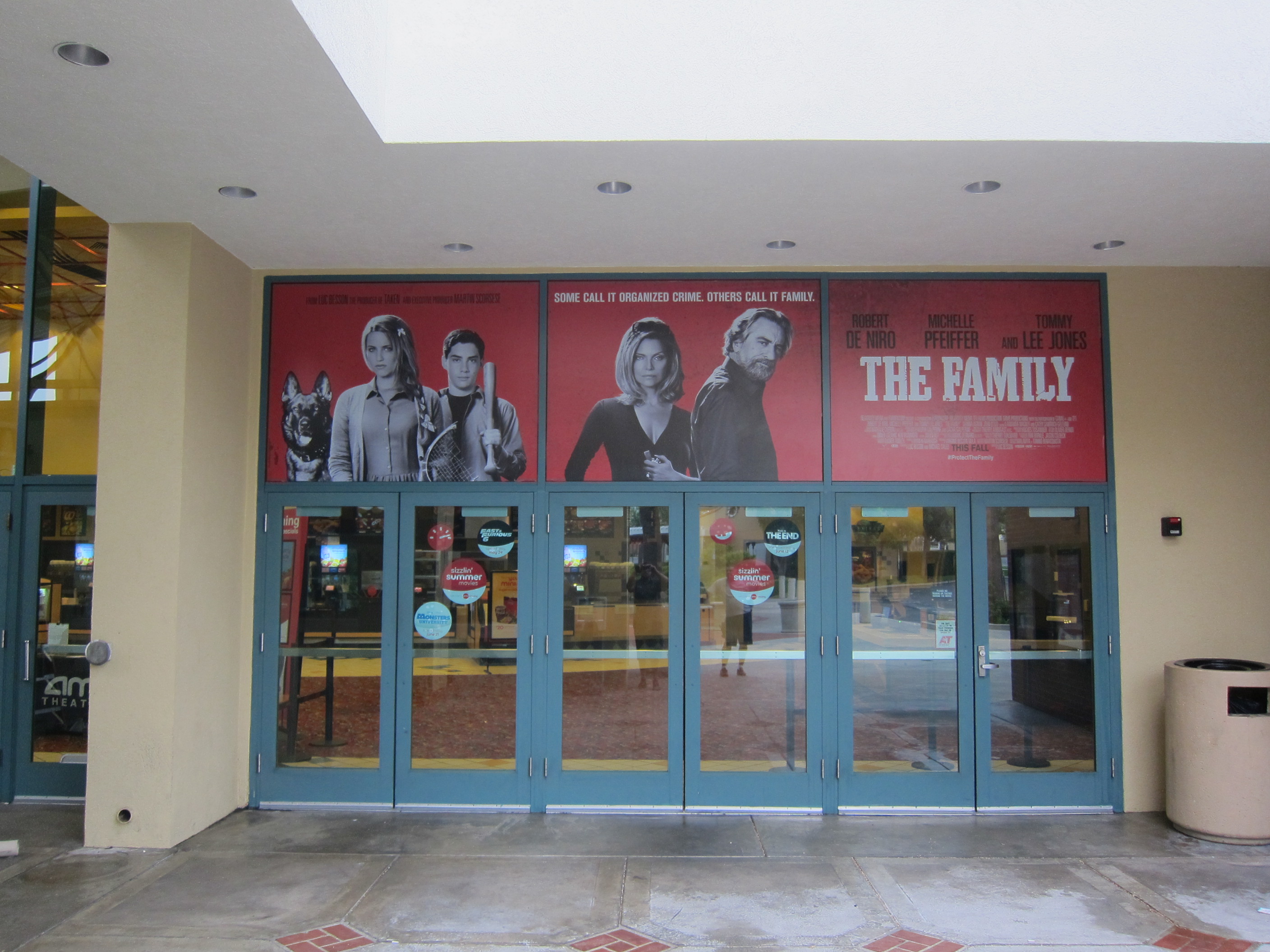 THE FAMILY at the AMC Rolling Hills Theatre in Southern California.