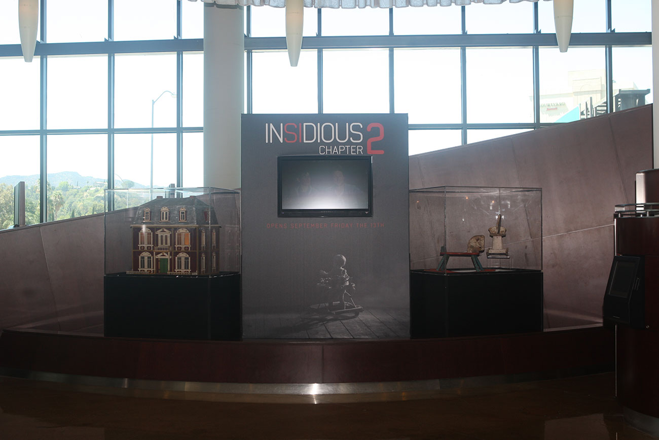 Film District's INSIDIUS: CHAPTER 2 prop exhibit takes center stage at the ArcLight Sherman Oaks.