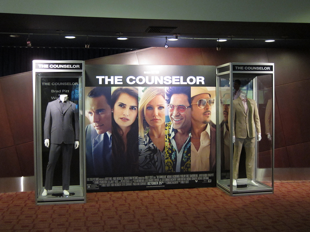 THE COUNSELOR costume exhibit at the ArcLight Sherman Oaks.