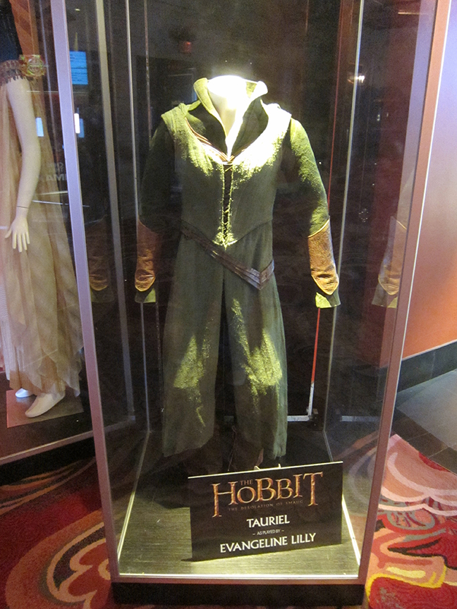 A costume worn by Evangeline Lilly in THE HOBBIT: THE DESOLUTION OF SMAUG.