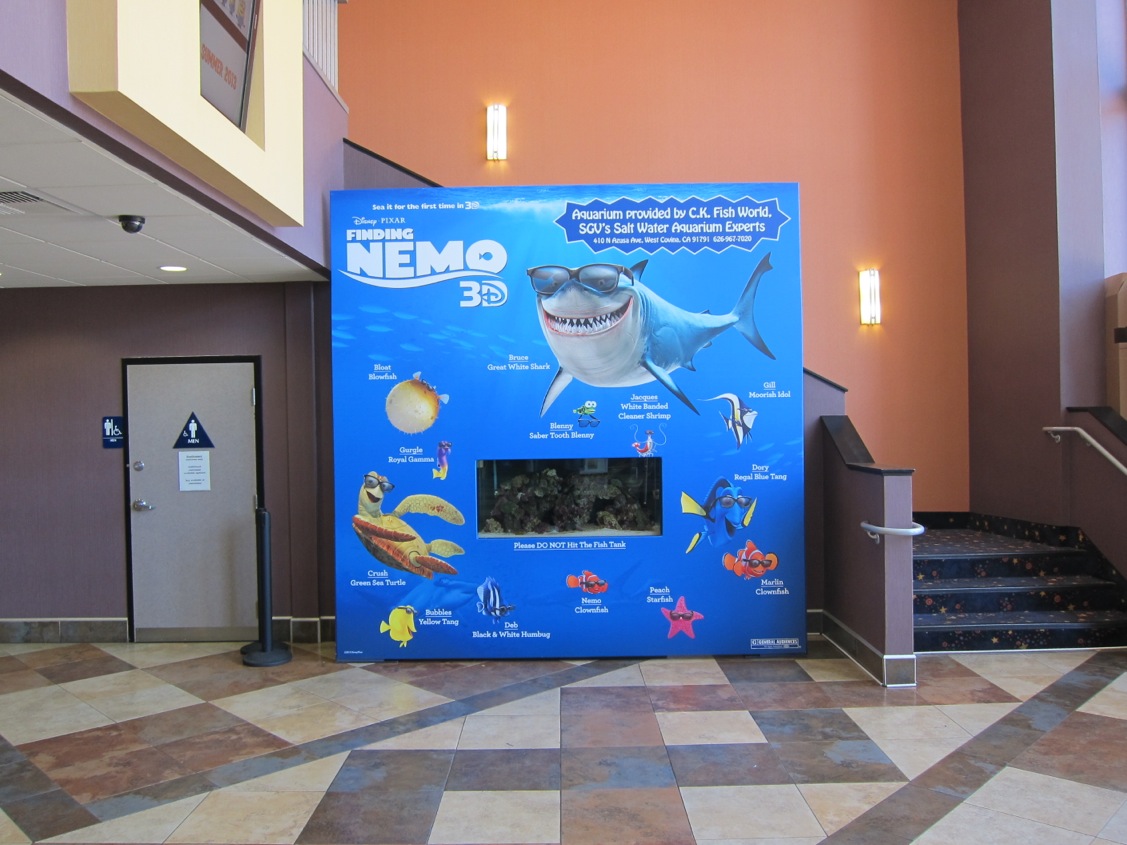 SPECIAL “FINDING NEMO 3D” DISPLAY – THE REEL & THE REAL